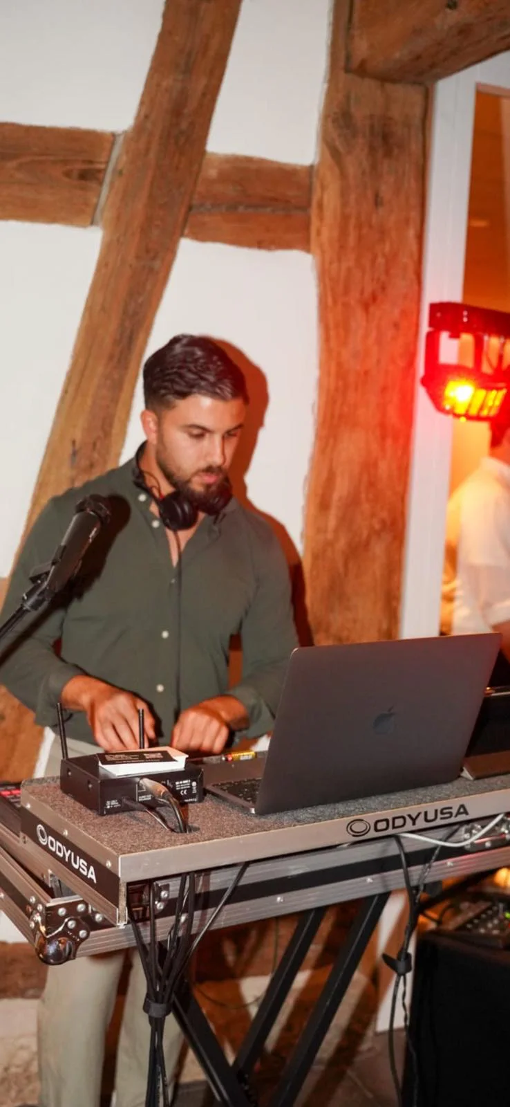 DJ Ciro B performing during an evening event